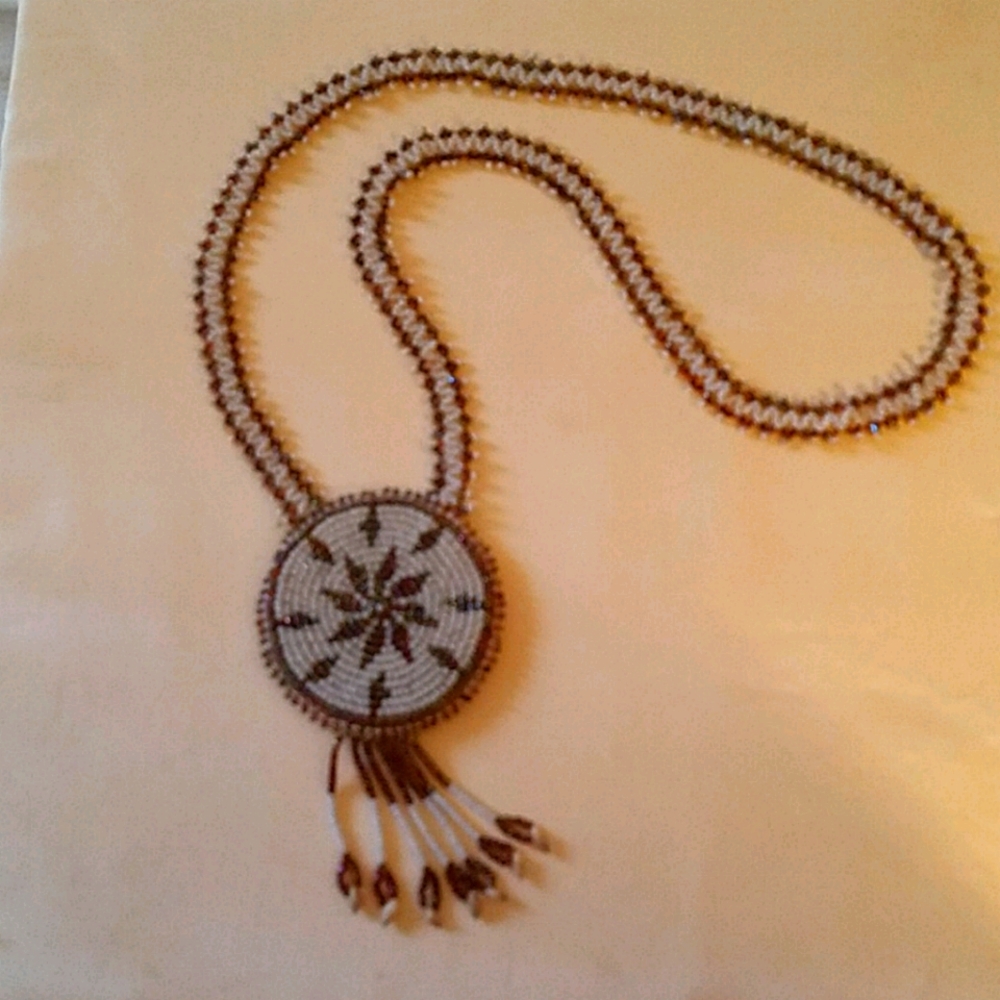 Artisan Native American beaded necklace